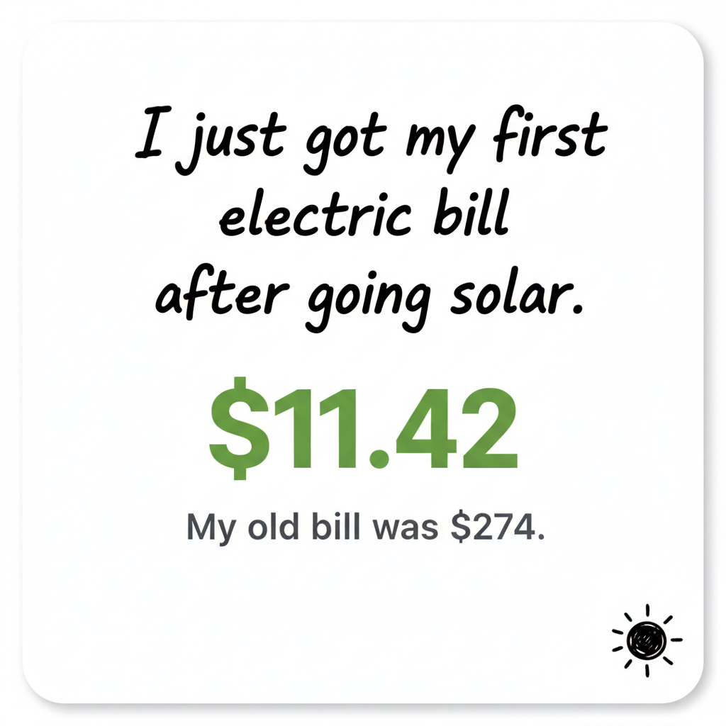 First solar bill