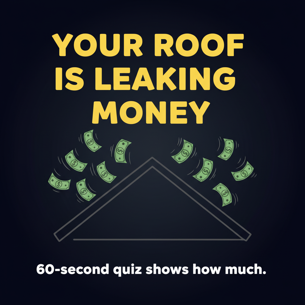 Roof leaking money
